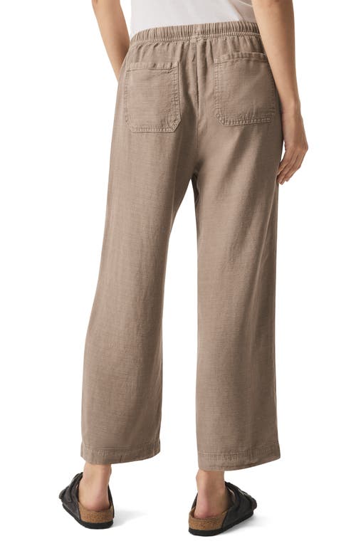 Splendid Angie Cropped Wide Leg Pants In Brown Sugar
