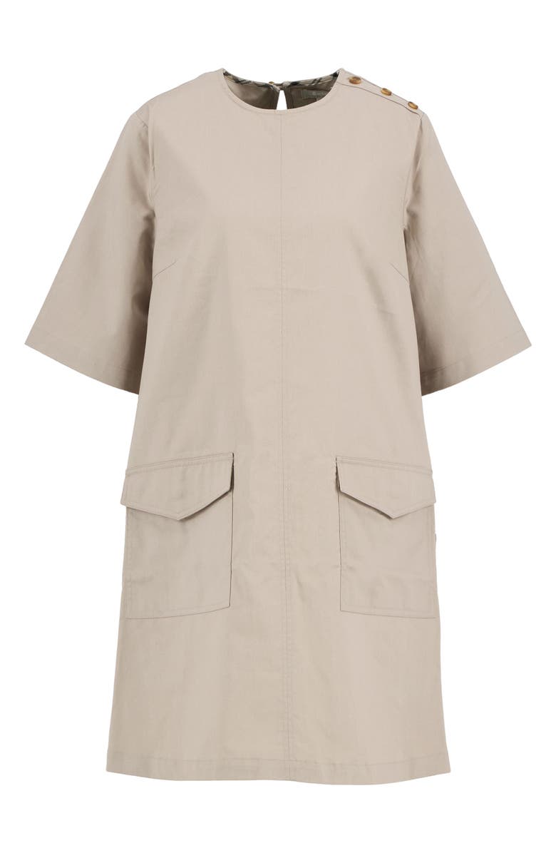 Barbour Luna Cotton Swing Minidress, Alternate, color, Light Sand