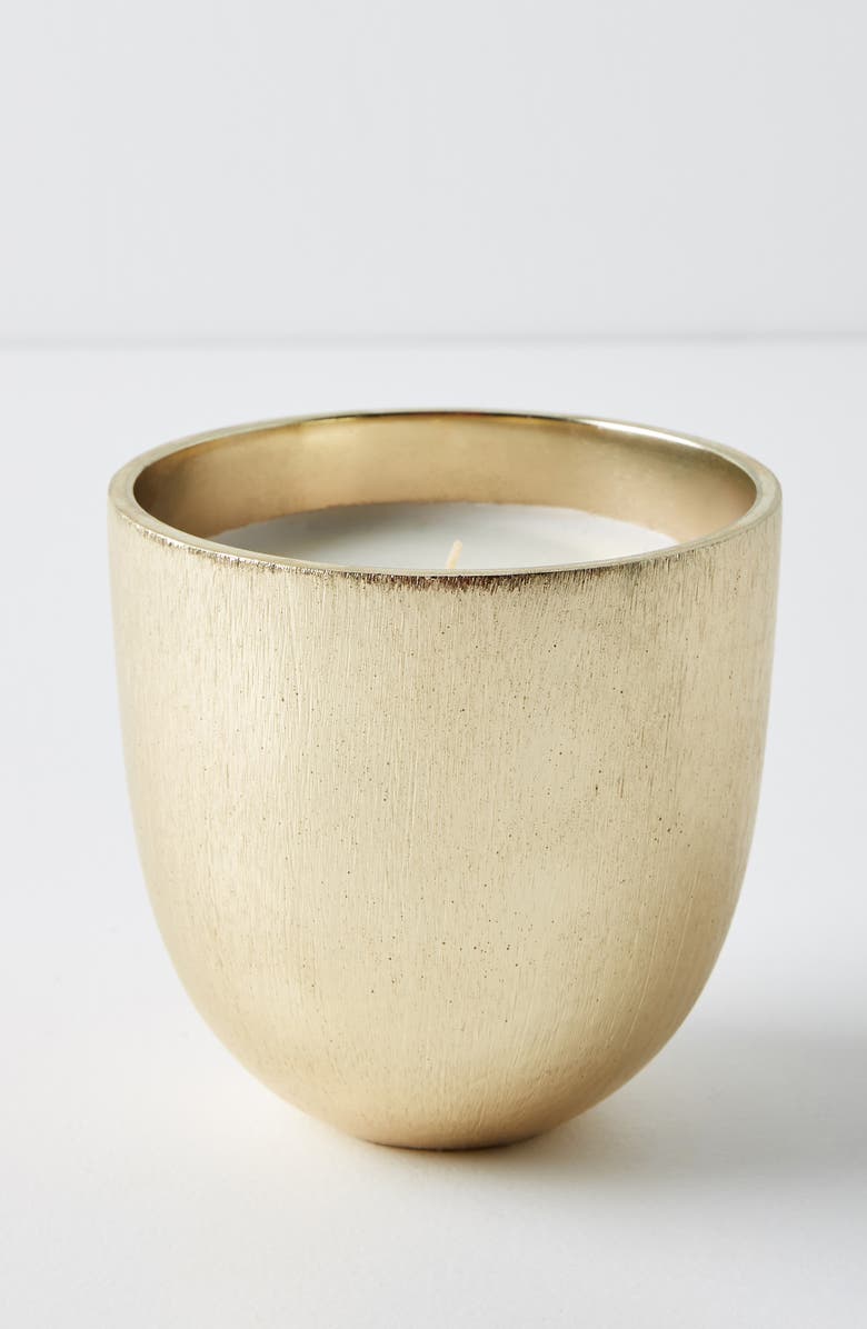 Anthropologie Home Anthropologie Gilded Rock Oud & Amber Scented Candle, Main, color,