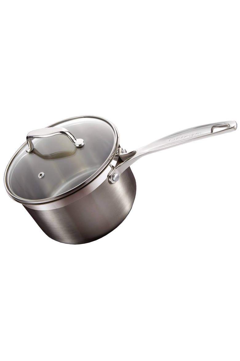 iconiX™ 2.6 Qt Saucepan with Lid, Main, color, SILVER