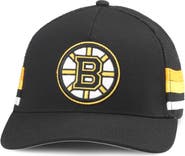 American Needle Men's American Needle Black Boston Bruins HotFoot Stripes Trucker Adjustable Hat