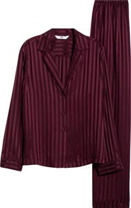 Lunya Stripe Washable Silk Button-Up Pajamas