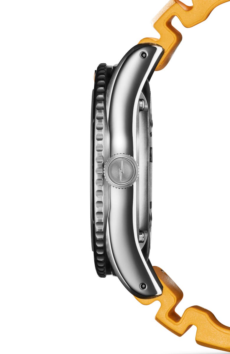 Shinola Duck Rubber Strap Watch, 42mm, Alternate, color,