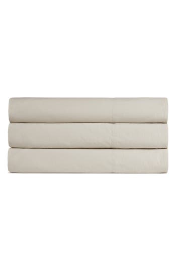 Parachute Egyptian Cotton Percale Top Sheet In Sand