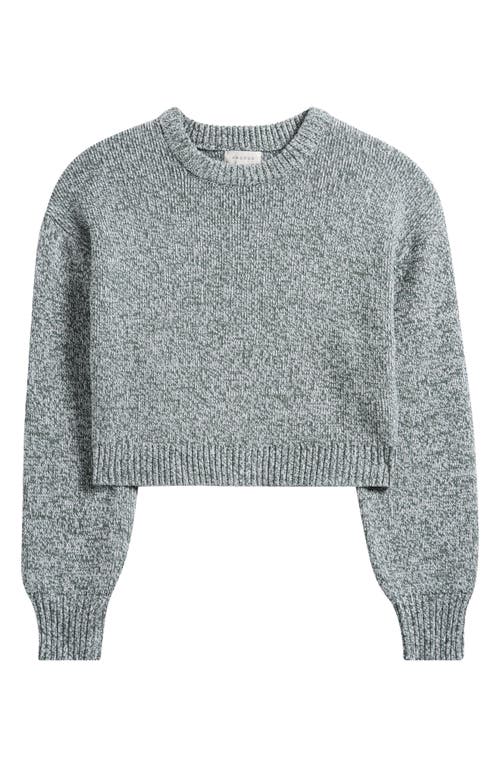 PACSUN PACSUN MICAH MARLED CROP COTTON BLEND RIB SWEATER