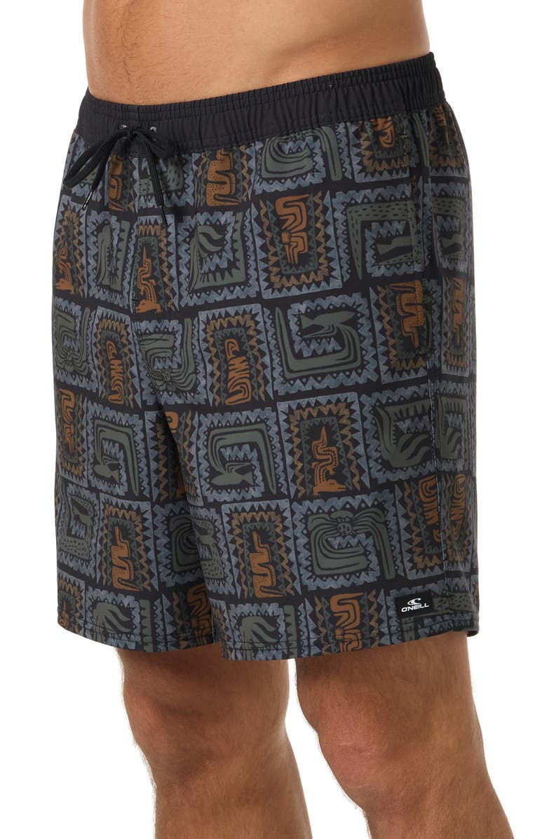 O'Neill Hermosa Swim Trunks, Alternate, color, Black