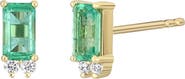 Bony Levy El Mar Emerald & Diamond Stud Earrings