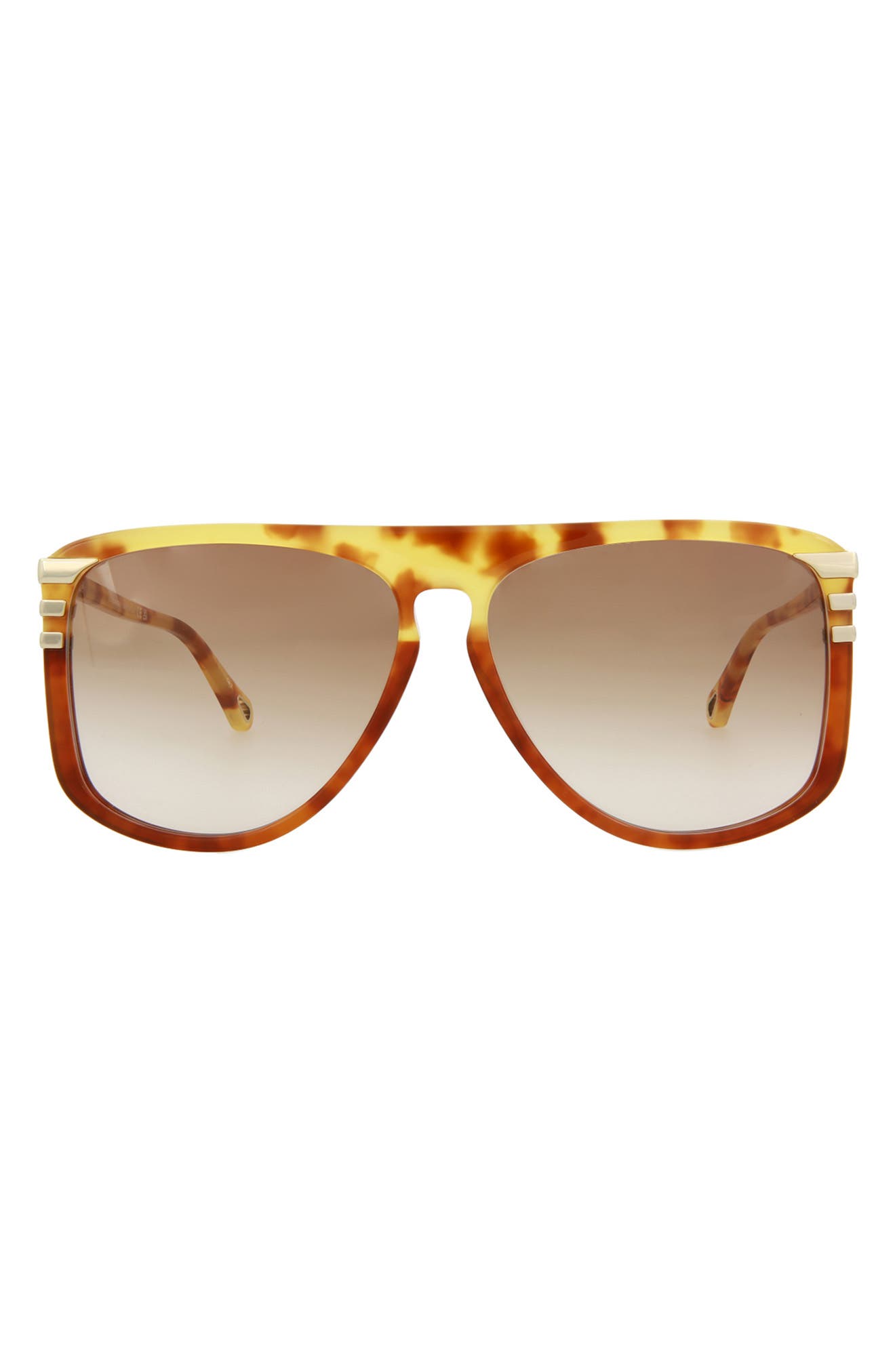Fashion 62mm Oversize Aviator Sunglasses