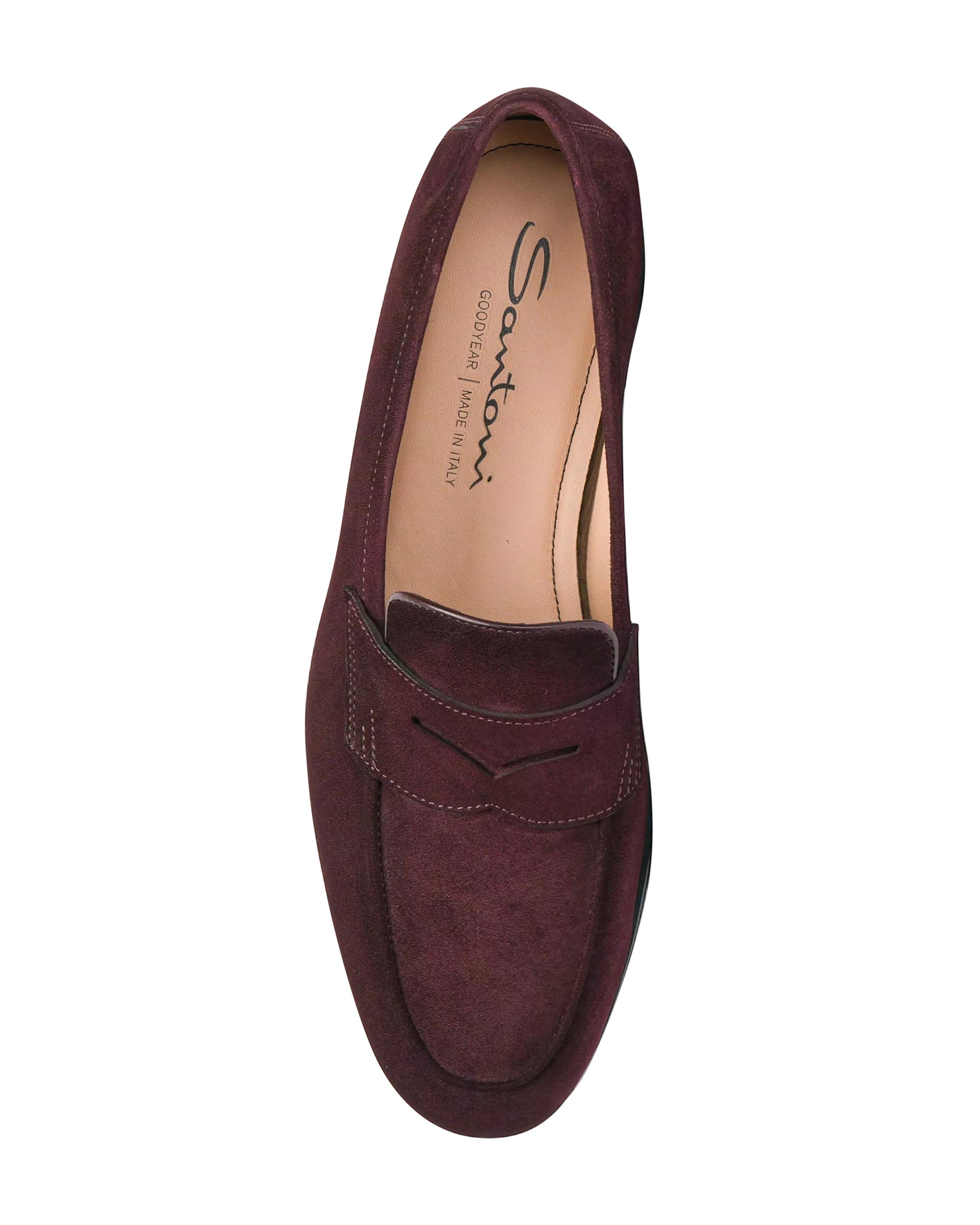 Santoni Suede Carla Loafer, Alternate, color, 