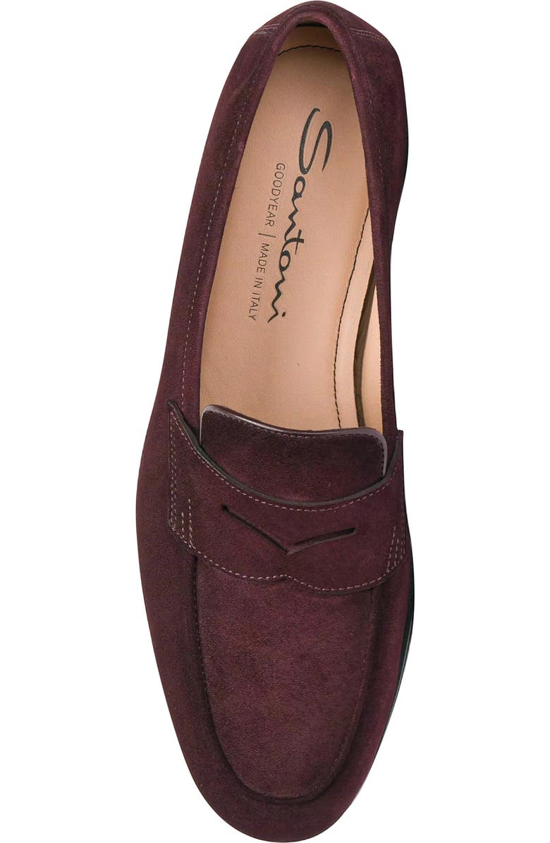 Santoni Suede Carla Loafer, Alternate, color,