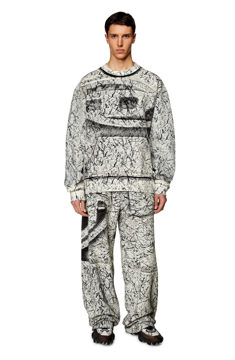 DIESEL<sup>®</sup> Markoval Coated Cotton Fleece Track Pants, Alternate, color, 