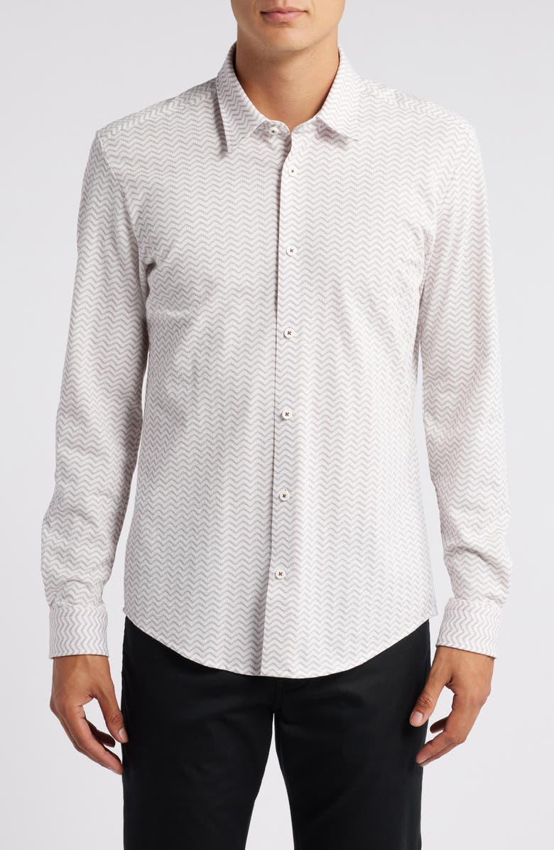 BOSS Roan Kent Button-Up Shirt, Main, color, Open White