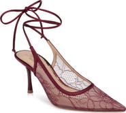 BADGLEY MISCHKA Bari Ankle Wrap Mesh Pump