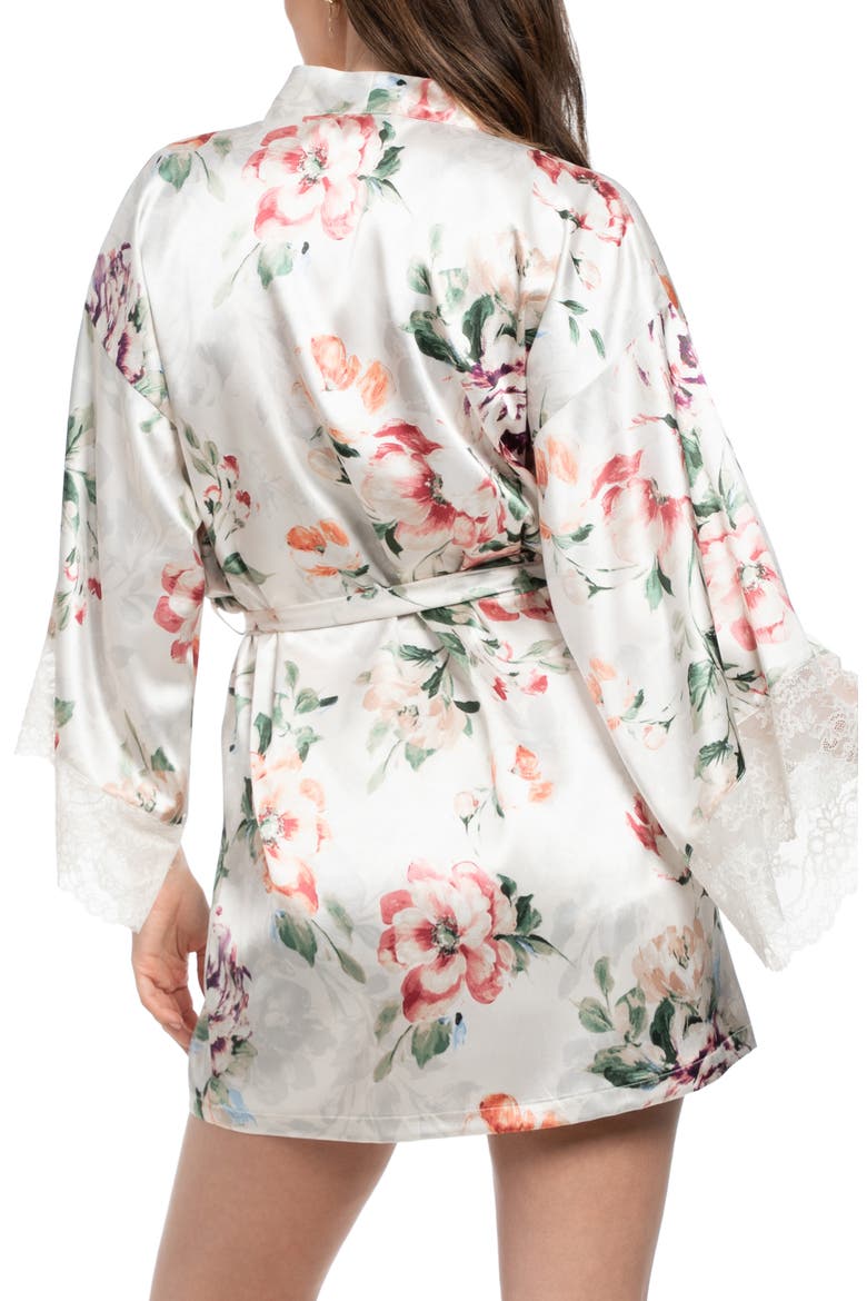 Tatiana Floral Satin Wrap, Alternate, color, STONE