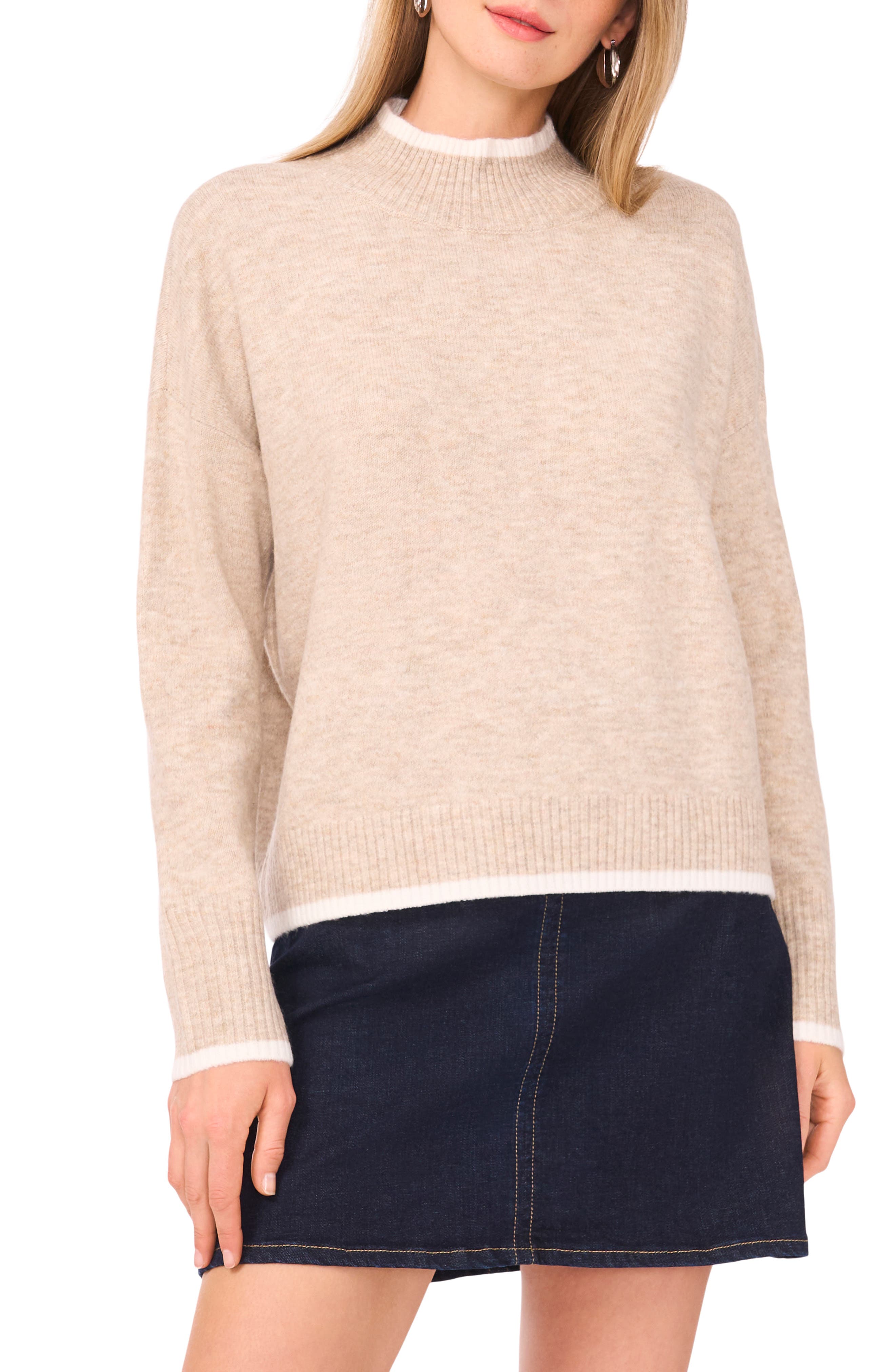 Vince Camuto Mock Neck Sweater