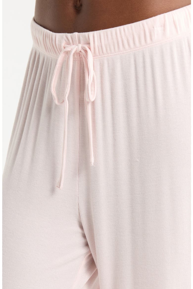 Moonlight Eco Easy Rib Pajamas, Alternate, color, PINK LOFT