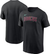 Nike Men's Nike  Black Arizona Diamondbacks Wordmark T-Shirt