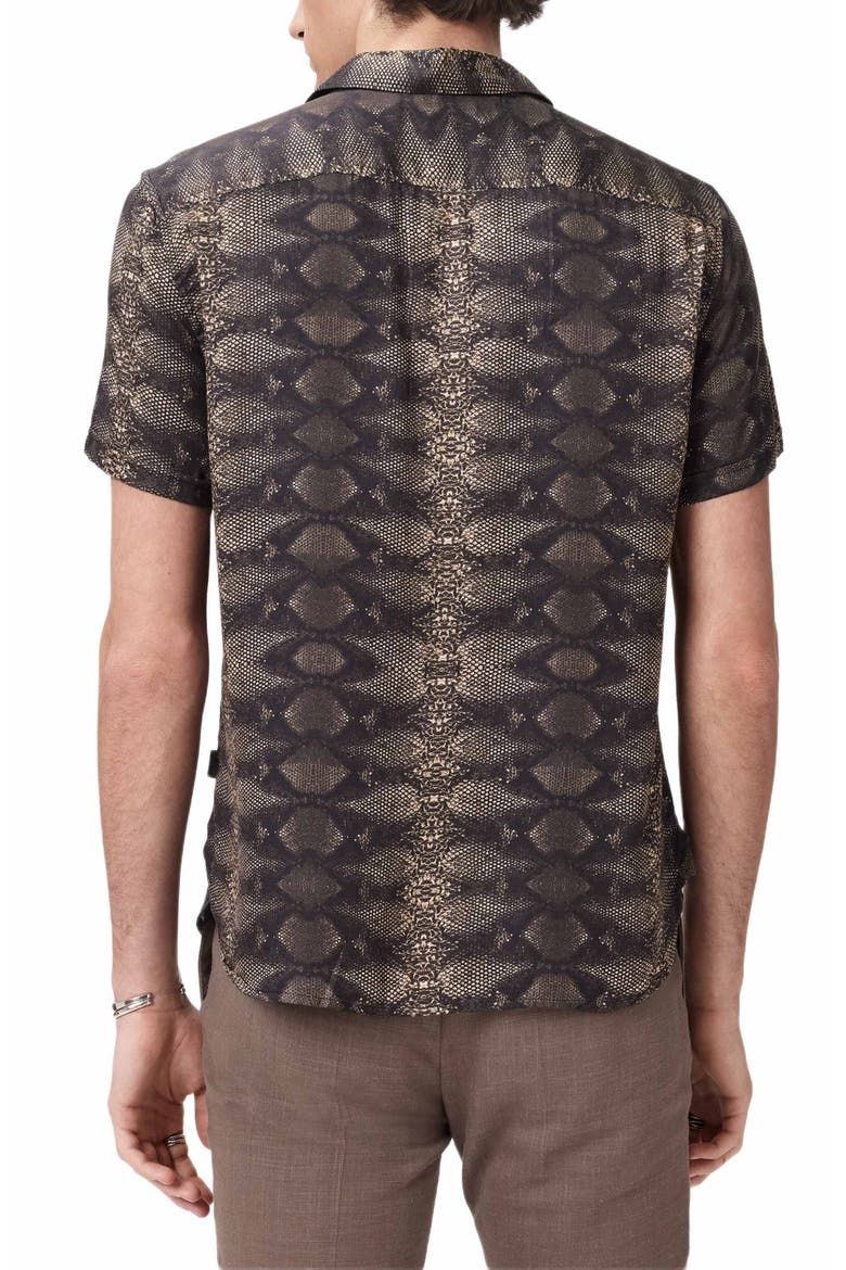 Loren Slim Fit Short Sleeve Button-Up Shirt, Alternate, color, LIGHT KHAKI