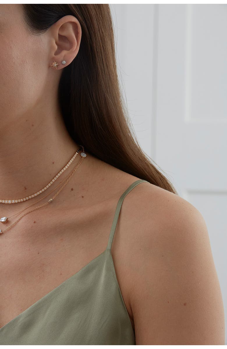 Sara Weinstock Starburst Diamond Stud Earrings, Alternate, color,