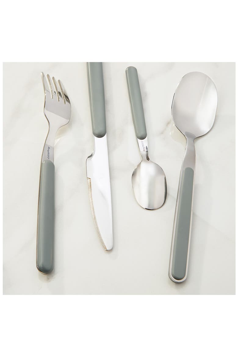 Leo Balance 24-Piece Flatware Set, Alternate, color, MOONMIST
