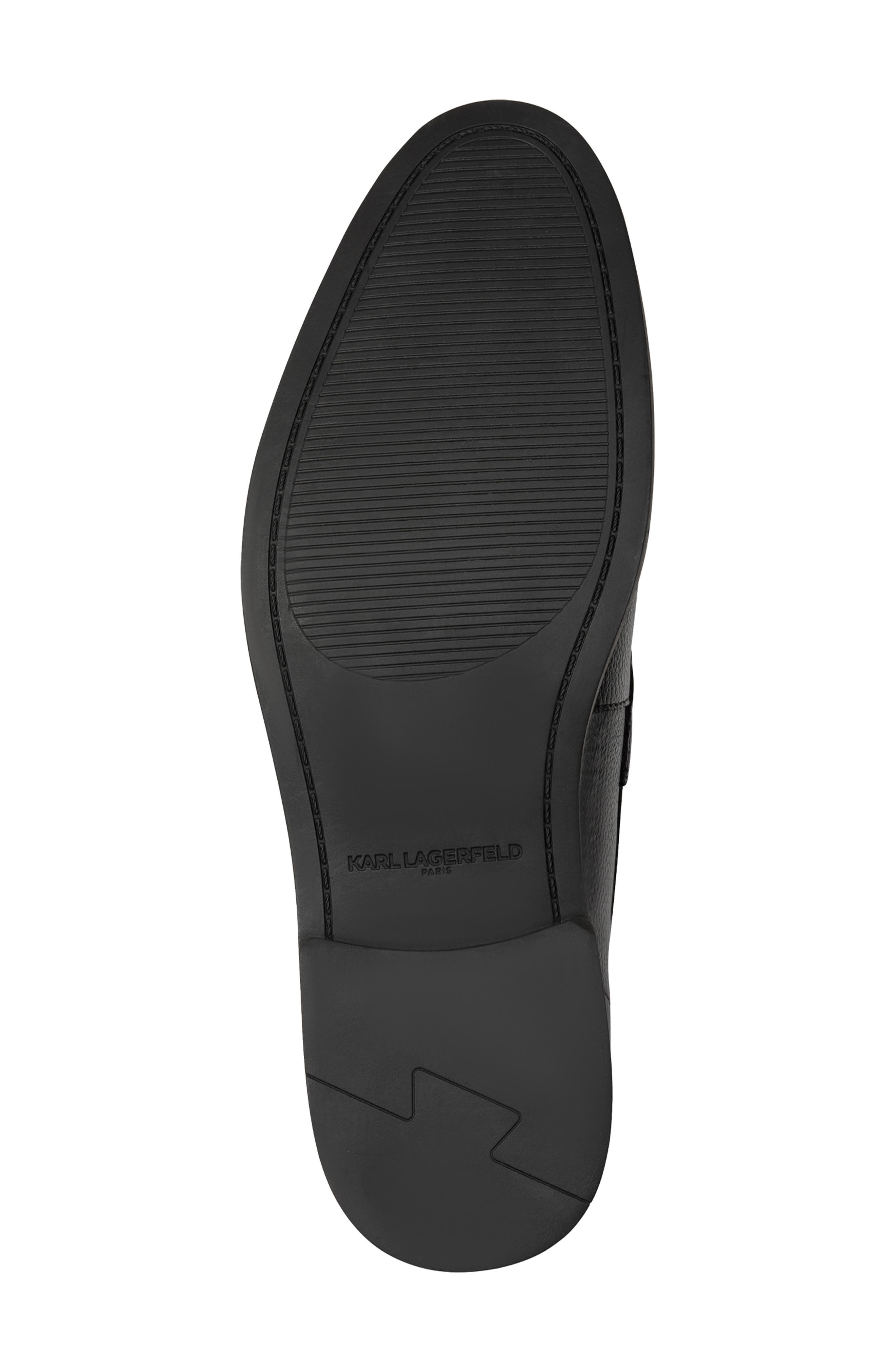 KARL LAGERFELD PARIS Fayen Tumbled Loafer, Alternate, color, Black