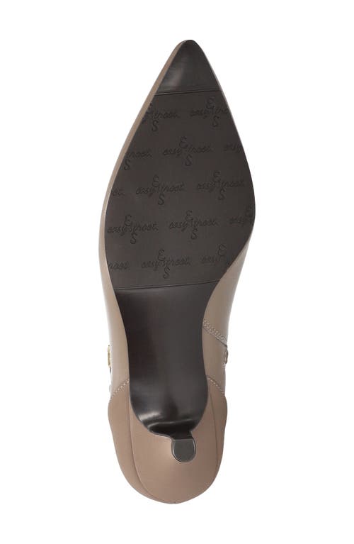 Easy Street Jinx Pointed Toe Kitten Heel Bootie In Neutral