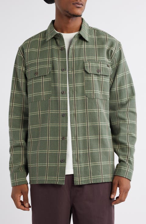 Offshore Jacquard Stripe Cotton Button-Up Shirt