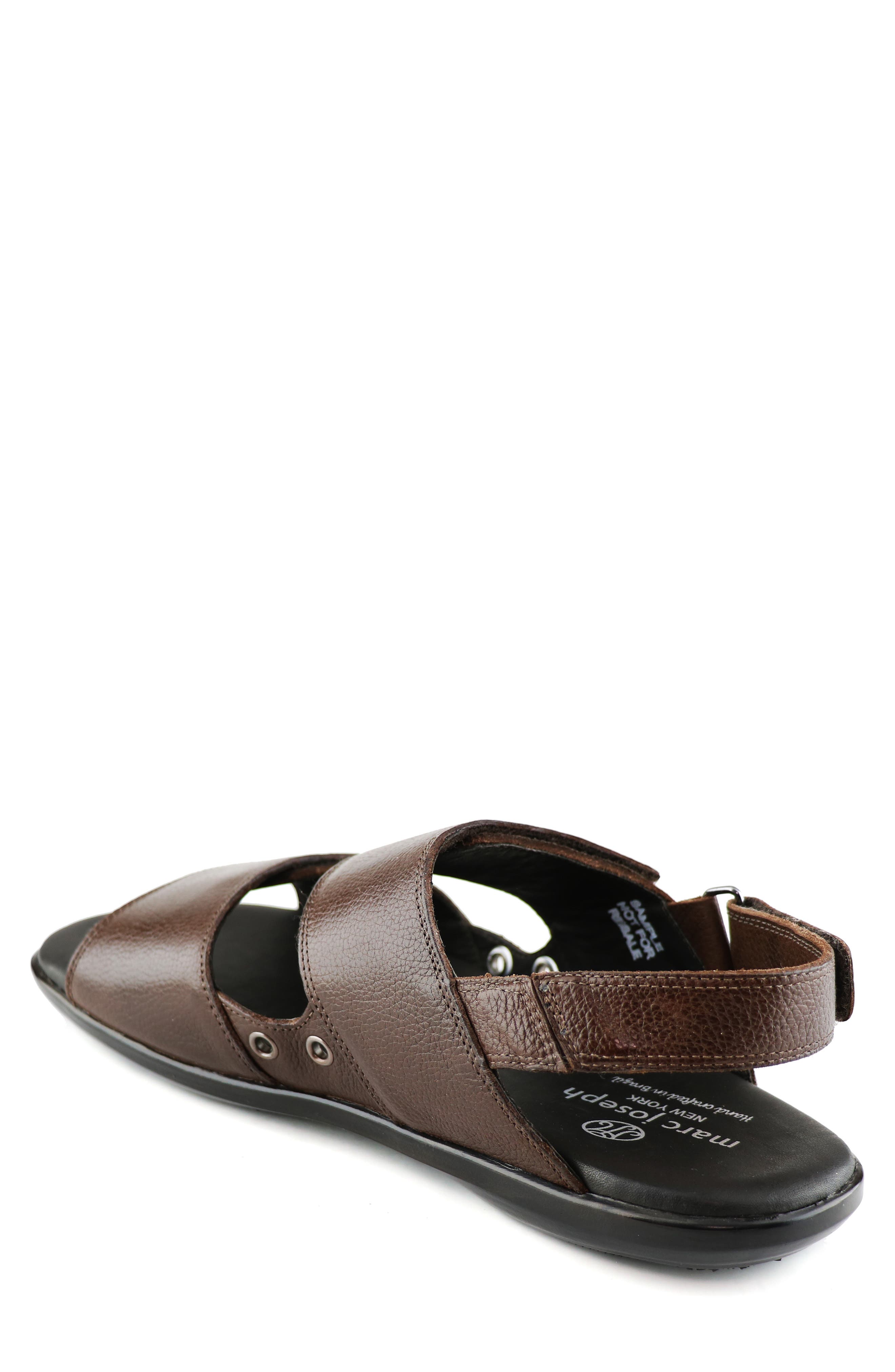 Crosby St. Sandal, Alternate, color, BROWN GRAINY LEATHER