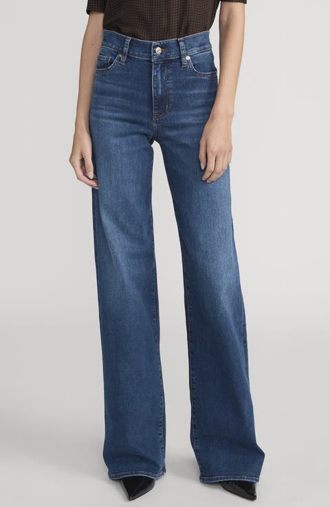 Long Le Slim Palazzo High Waist Wide Leg Jeans