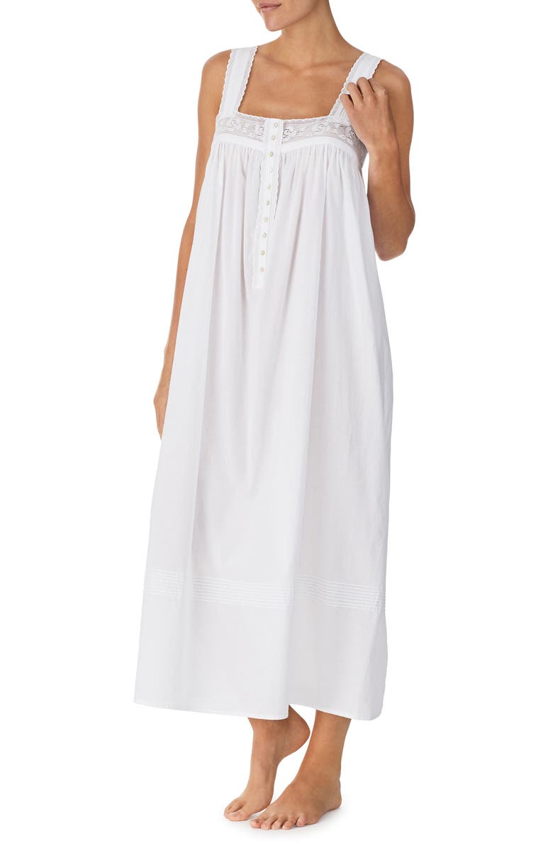 Eileen West Julia Sleeveless Cotton Ballet Nightgown, Alternate, color, 