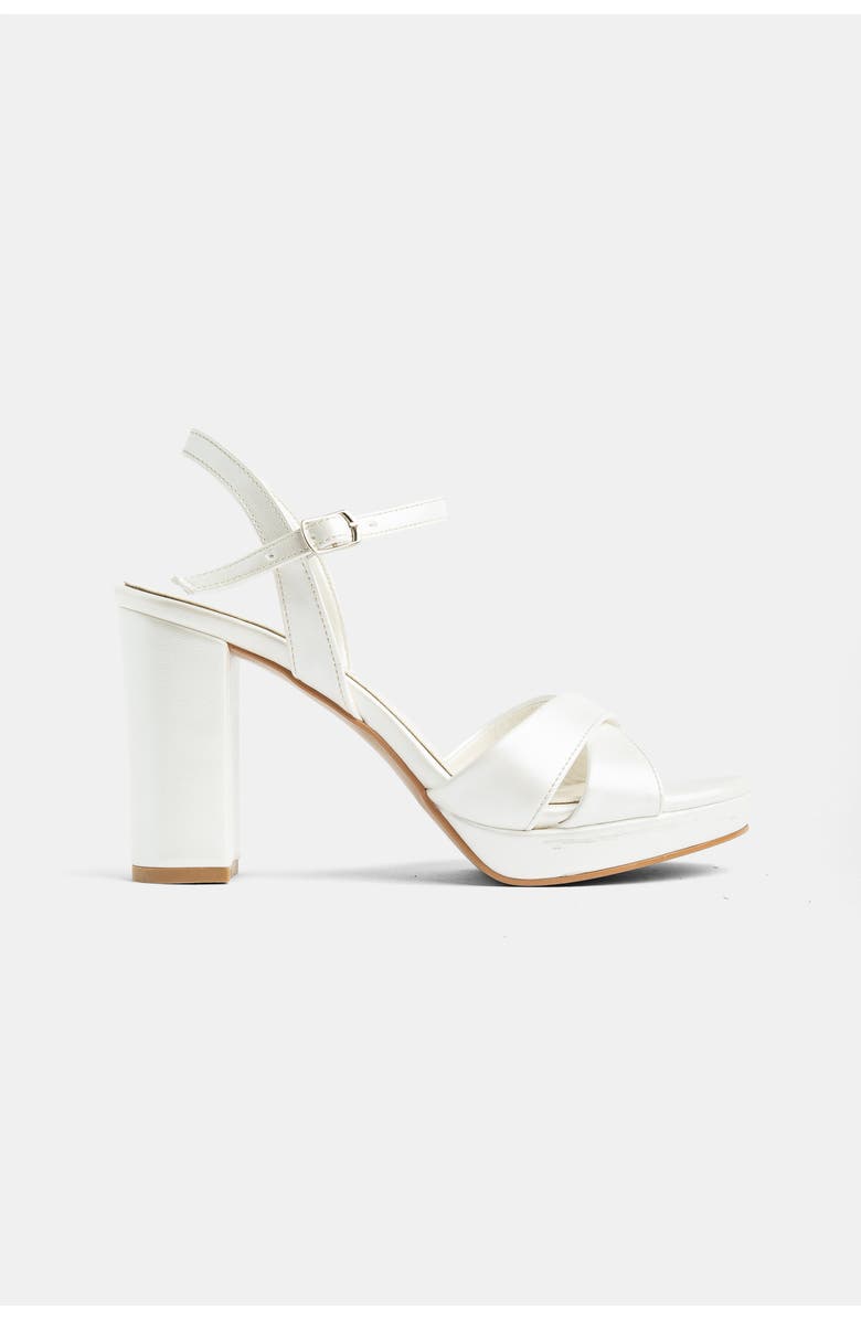 Forever & Always Shoes Setto Slingback Bridal High Heel Sandal, Alternate, color, Ivory