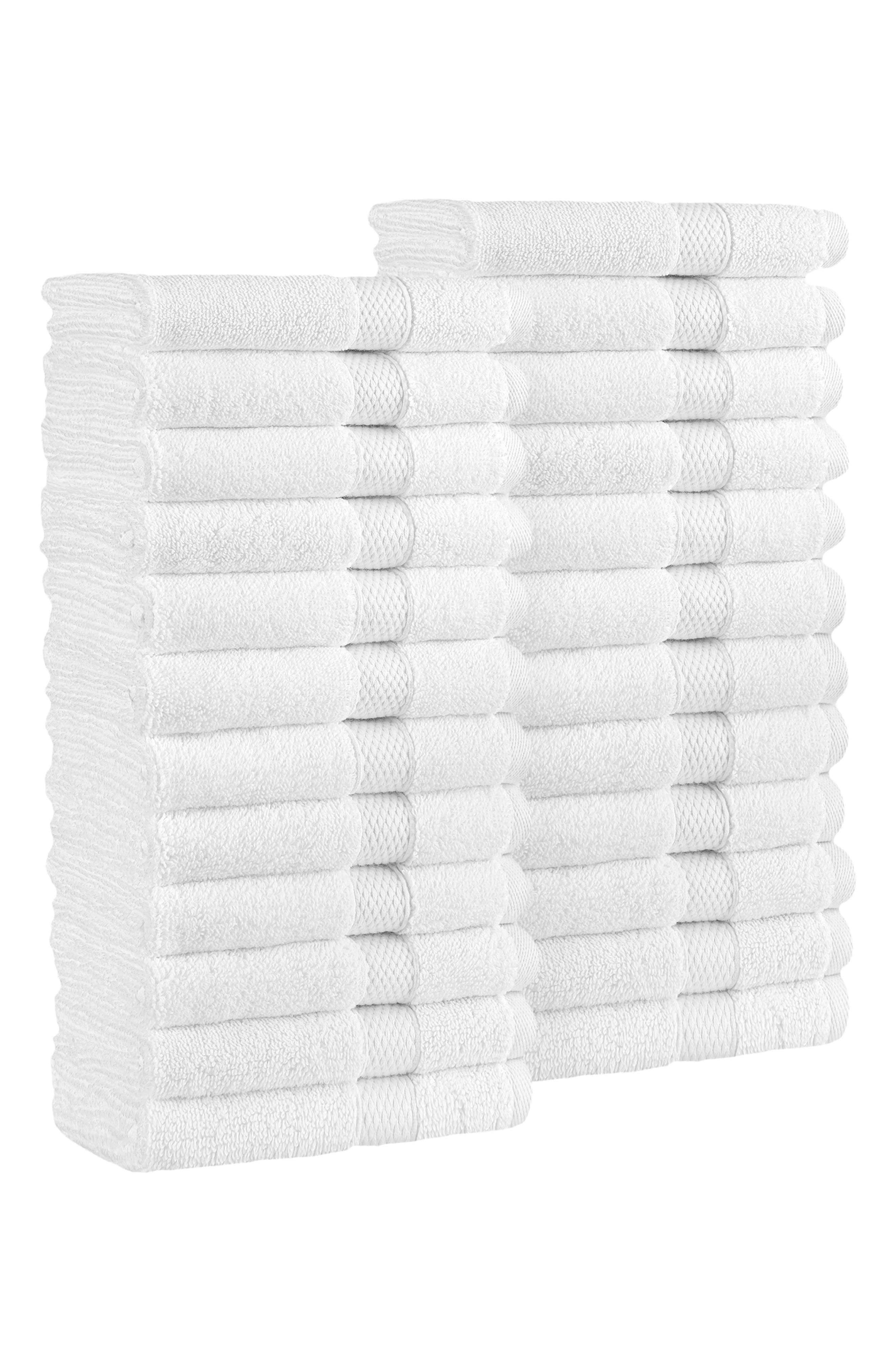 Linum Home Textiles 24-Pack Anovia Cotton Washcloths