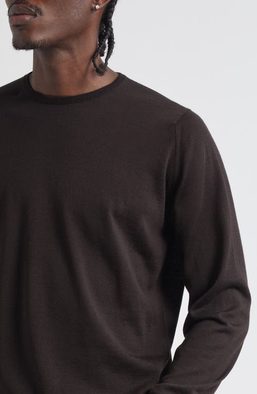 John Smedley Marcus Virgin Wool Crewneck Sweater In Black