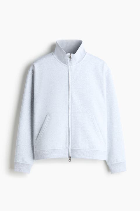Loose Fit Boxy Zip-through Sweatshirt