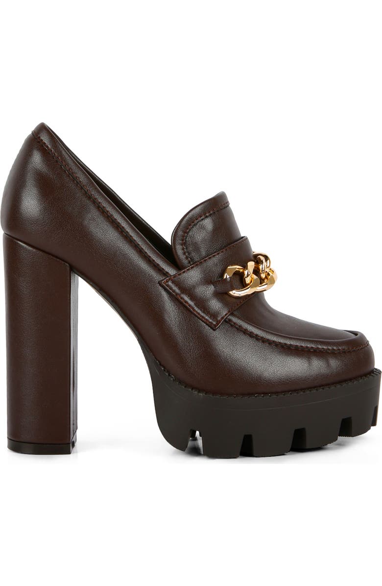 LONDON RAG Y2K Chunky Lug Platform Pump, Alternate, color, Brown