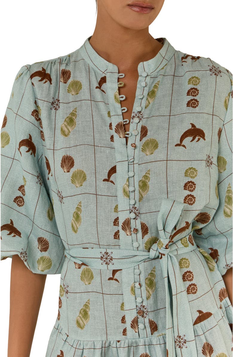 Palm Noosa Ruba Mini Dress, Alternate, color, Seashell Tile