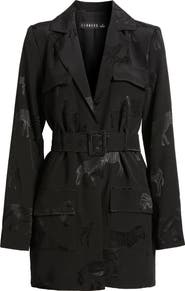 LIONESS Steinway Belted Long Sleeve Blazer Minidress