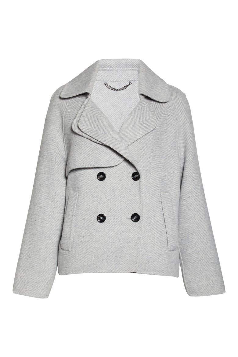 I'm Yours Wool Blend Peacoat, Alternate, color, GREY