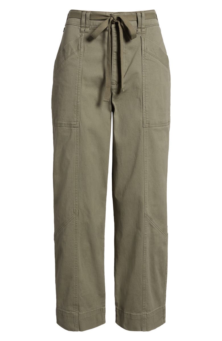 Wit & Wisdom Skyrise Relaxed Straight Leg Twill Pants, Alternate, color, Laurel Oak