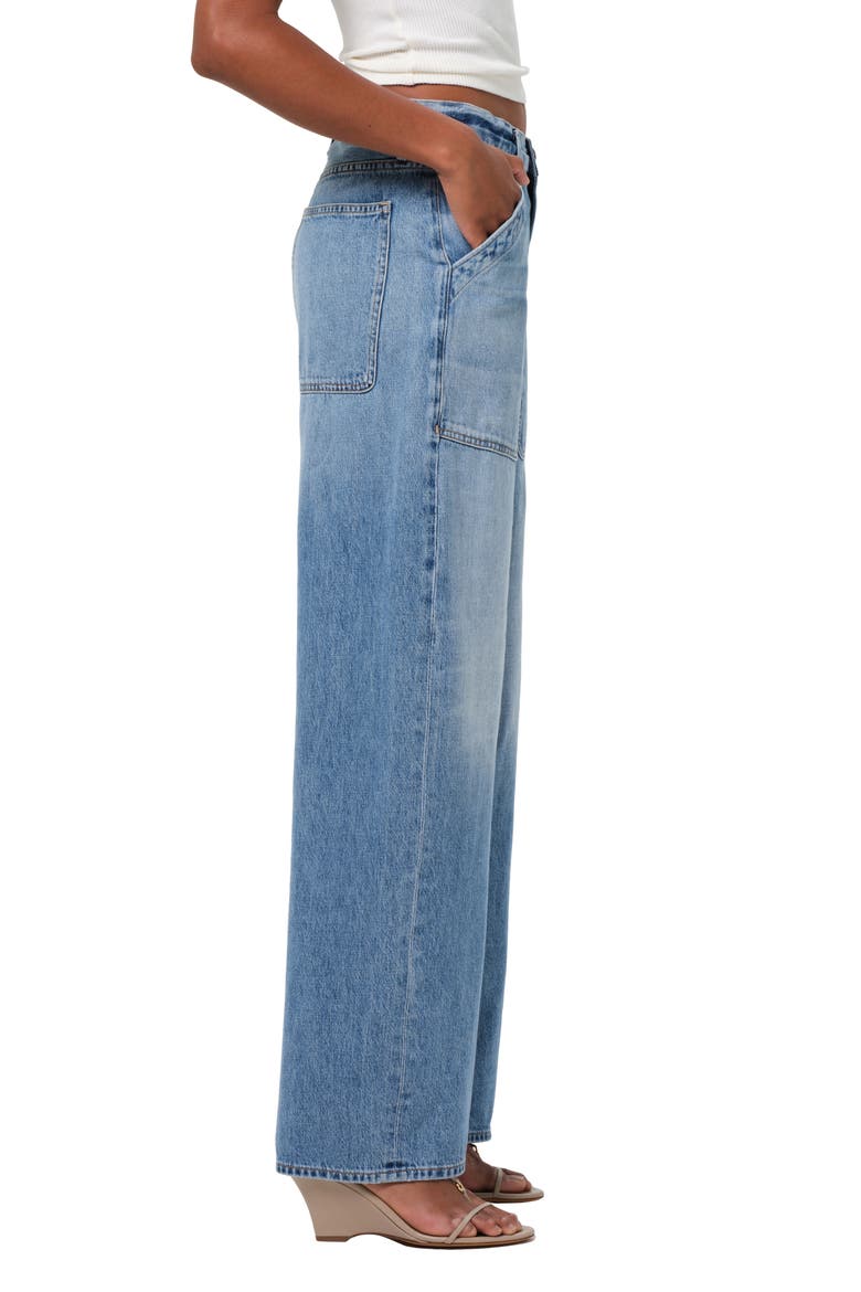 Ayla High Waist Baggy Wide Leg Utility Jeans, Alternate, color, ZENITH