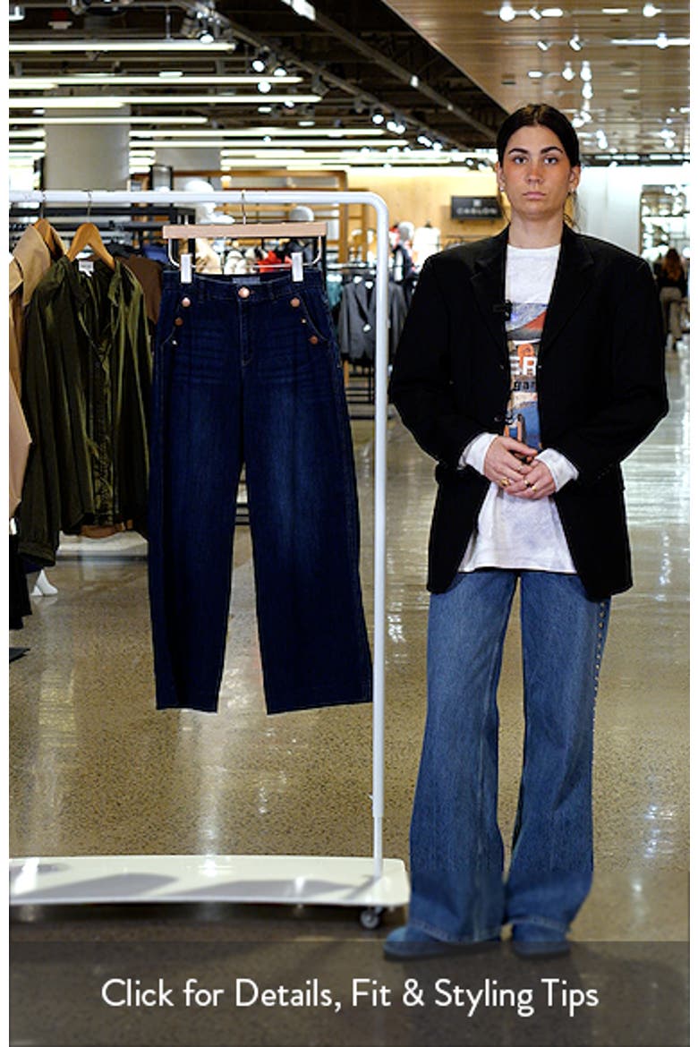 'Ab'Solution Sailor Wide Leg Jeans video