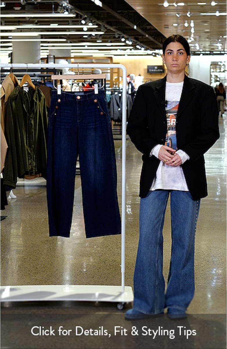 'Ab'Solution Sailor Wide Leg Jeans, sales video thumbnail