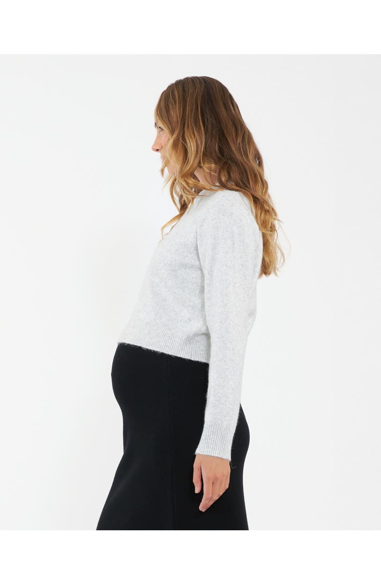 Ripe Maternity Tia Crop  Knit  Snow Marle, Alternate, color, Snow Marle