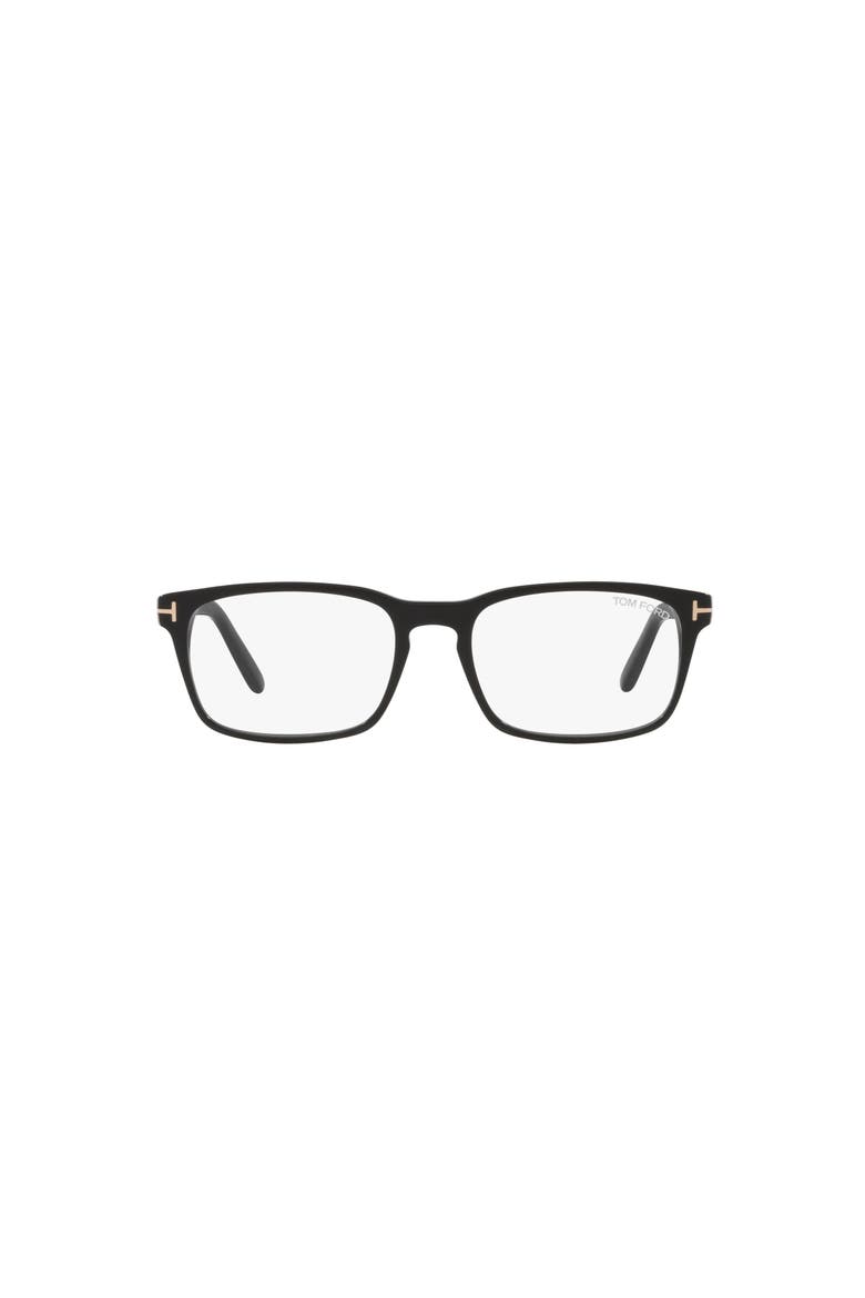 54mm Rectangle optical glasses, Alternate, color, Black