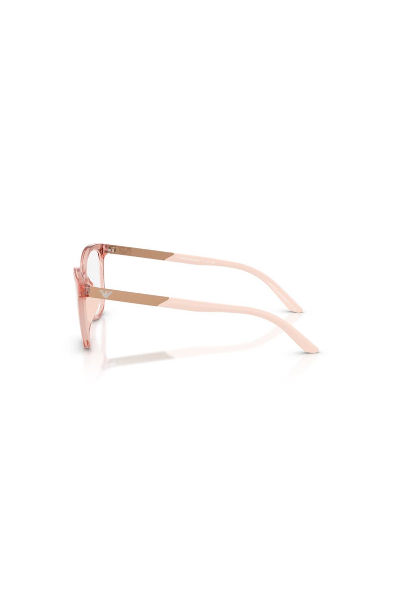 Emporio Armani 46mm Butterfly optical glasses, Alternate, color, Pink
