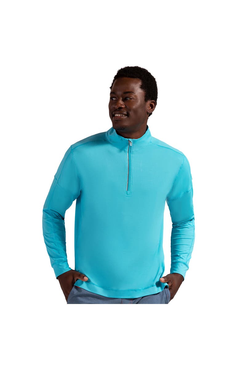 BloqUV Men's Mock Zip Top, Main, color, Ice Blue