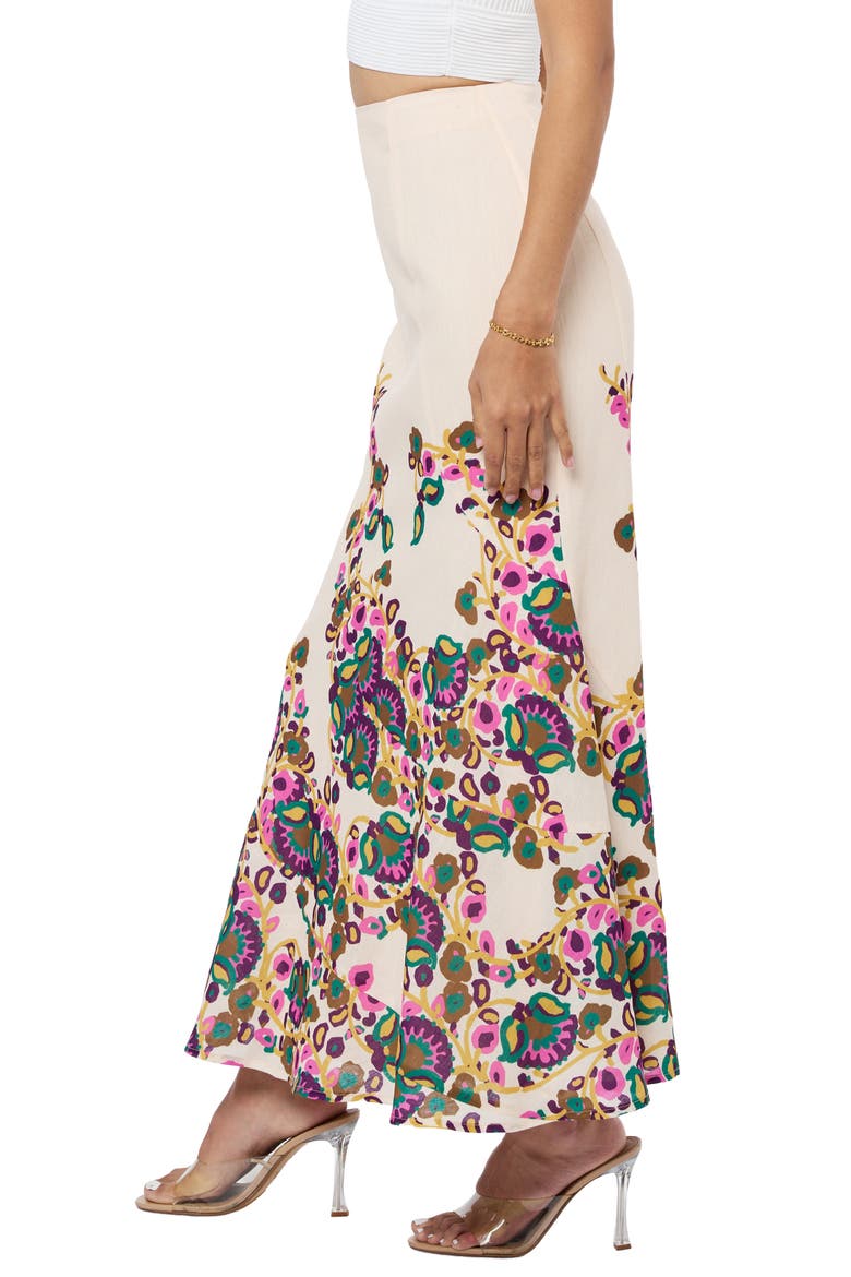 Riley Floral Maxi Skirt, Alternate, color, CREAM MULTI