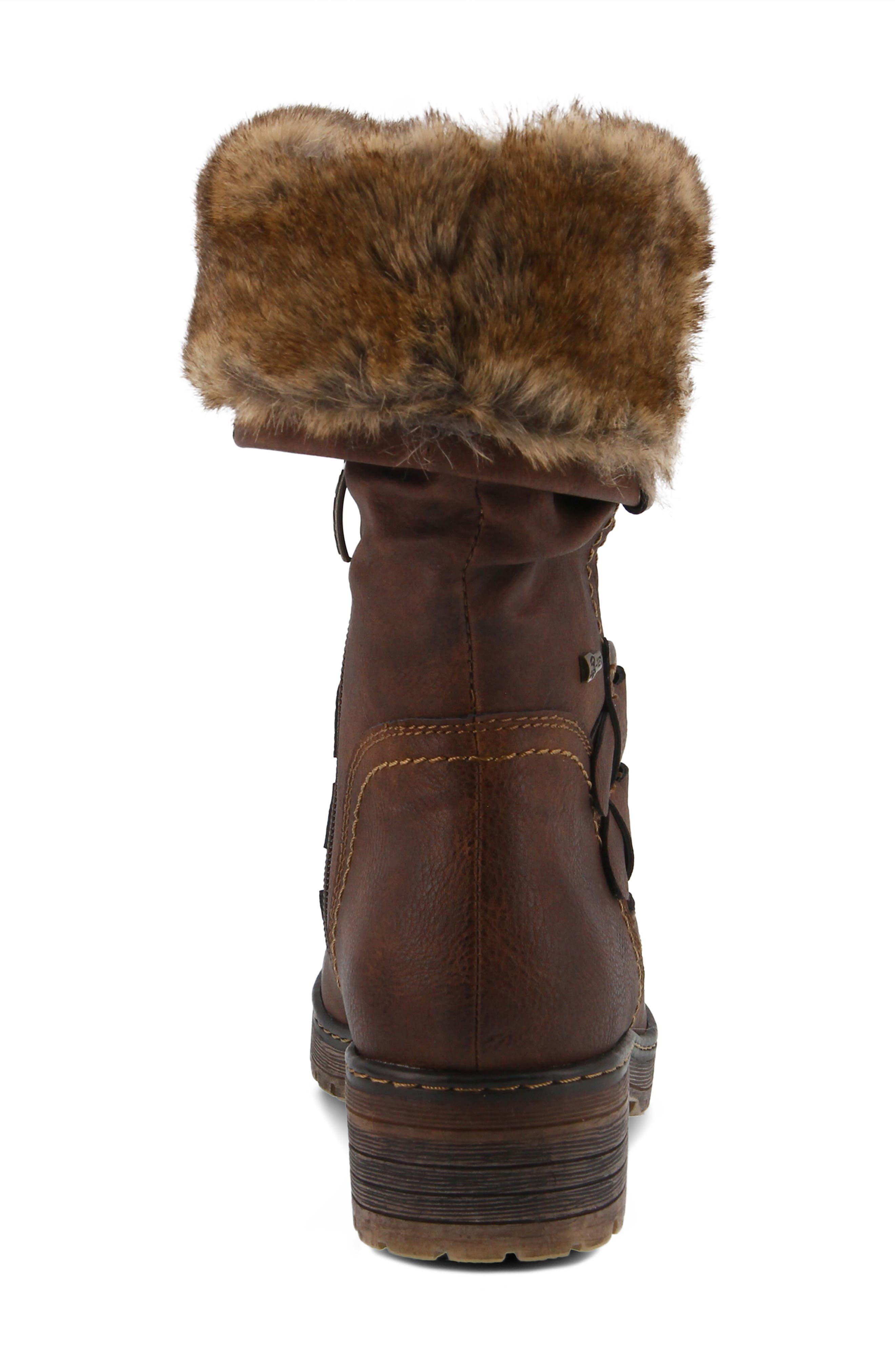 Comatulla Water Resistant Boot, Alternate, color, BROWN
