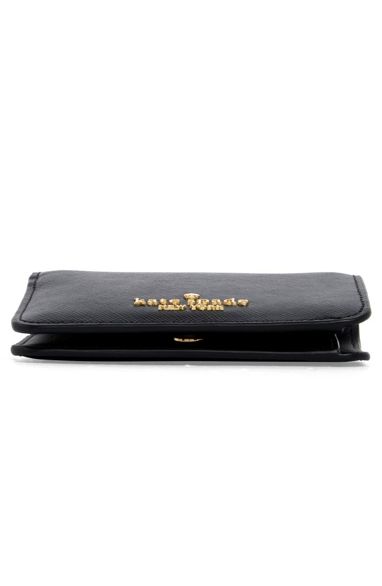 Kate Spade New York madison saffiano leather wallet, Alternate, color, Black