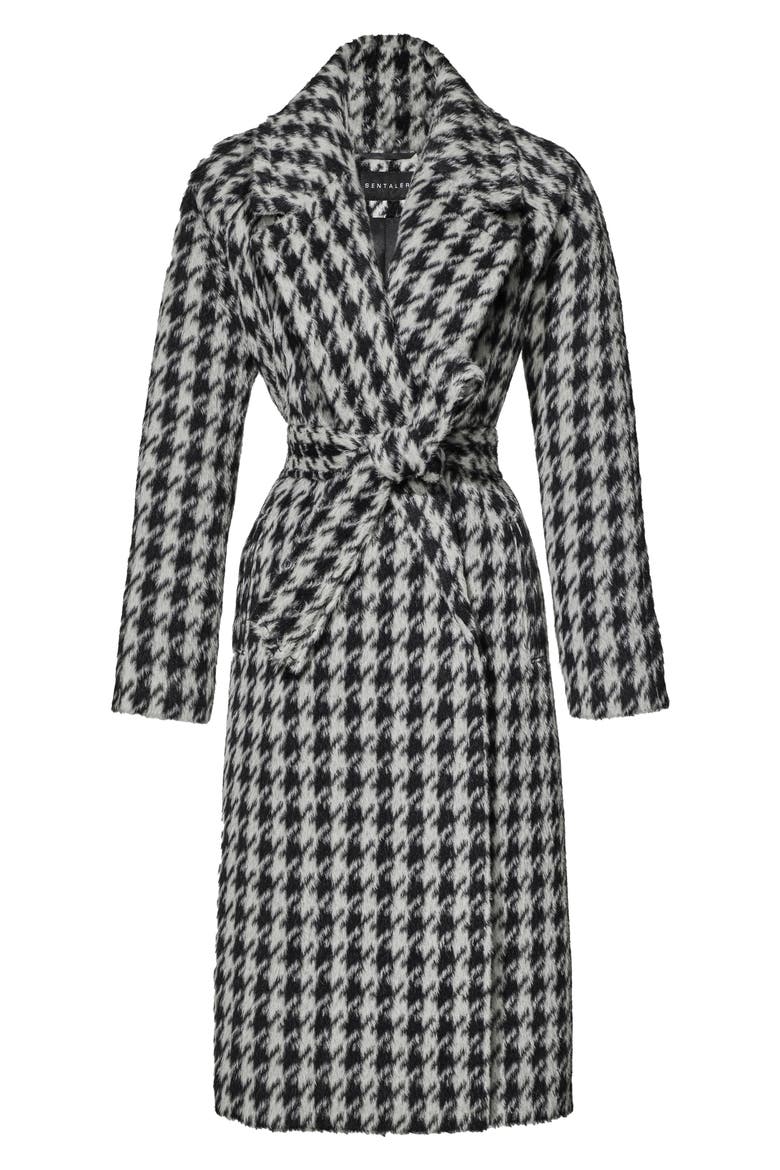 Houndstooth Alpaca Blend Coat, Alternate, color, HOUNDSTOOTH